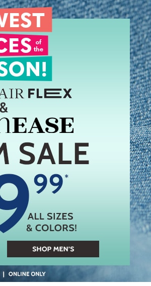 Lowest Prices of the Season! John Blair Flex, Denimease & Denim sale Now $18.99 All Sizes & Colors On Sale - Shop Men's