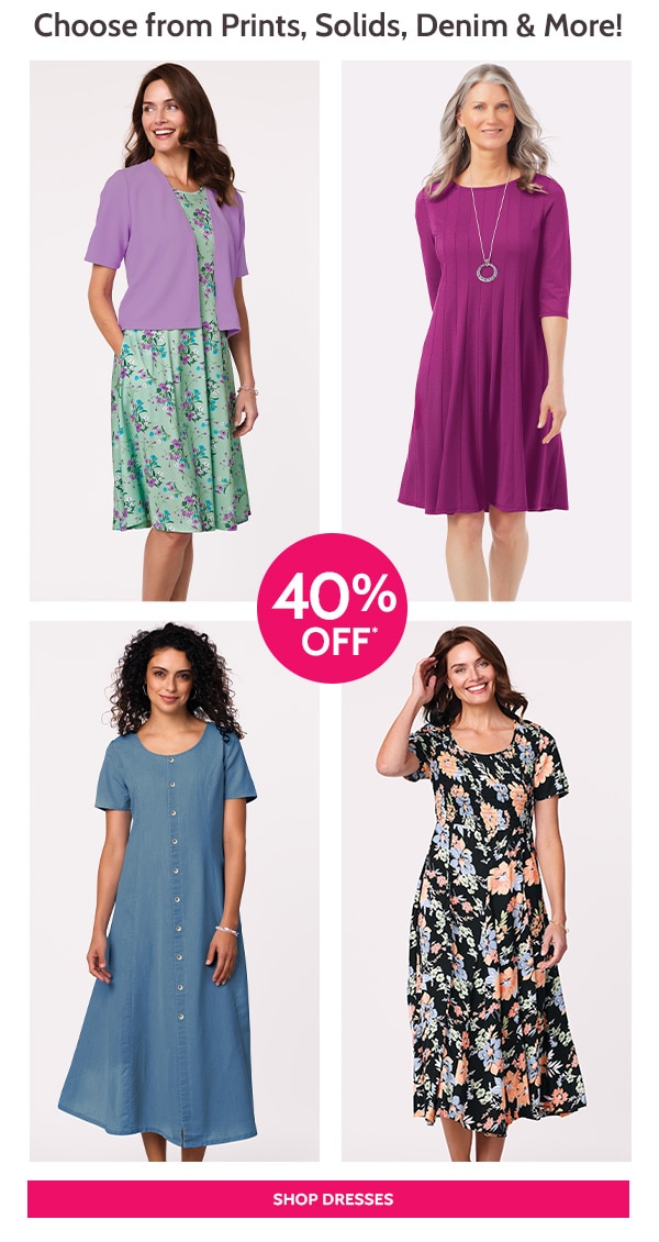 Choose from Prints, Sloides & More! Shop Dresses
