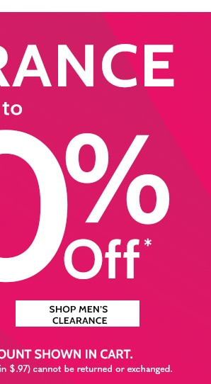 Clearance up to 80% Off!- Shop Men's