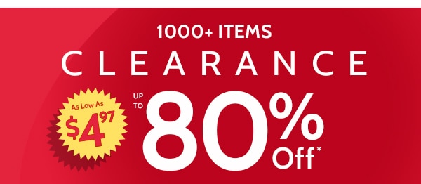1000 Items Up to 80% OFF