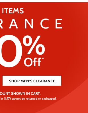1000+ Items Clearance as low as $4.97 Up to 80% Off - Shop Men's Clearance