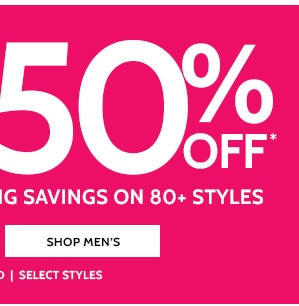 Lowest Prices of the Season! 50% Off Big Savings on 80+ Styles - Shop Men's