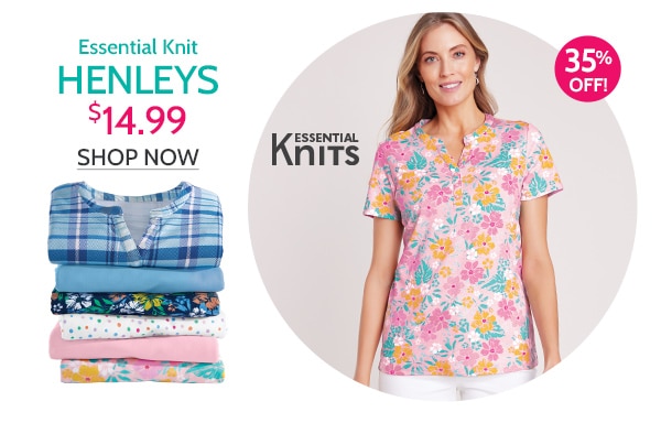 Essential Knit Henley $14.99 - Shop Now