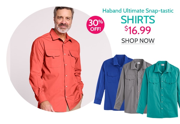 Haband Unitmate Snap tastic Shirt $16.99 - Shop Now