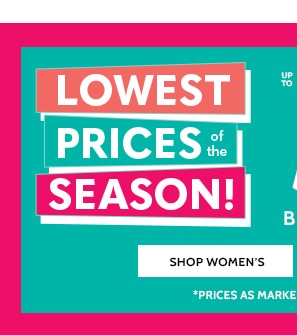 Lowest Prices of the Season! 50% Off Big Savings on 80+ Styles - Shop Women's