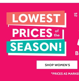 Lowest Prices of the Season! 50% Off Big Savings on 80+ Styles - Shop Women's