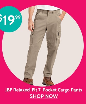 Lowest Prices of the Season! JBF Relaxed-Fit-7-Pocket Cargo Pants - Shop Now