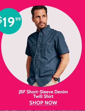 Lowest Prices of the Season! JBF Short-Sleeve Denim Twill Shirt - Shop Now
