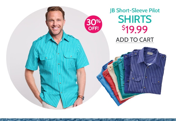 JB Short Sleeve Pilot Shirts $19.99 Add to Cart