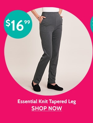 Lowest Prices of the Season! Essential Knit Tapered Leg - Shop Now