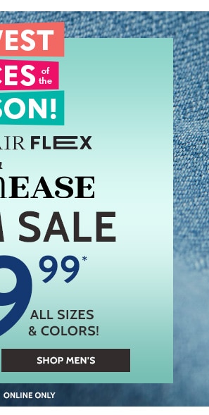 Lowest Prices of the Season! John Blair Flex, Denimease & Denim sale Now $18.99 All Sizes & Colors On Sale - Shop Men's
