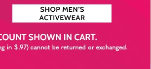 All Clearacne Styles Take an extra 30% Off Two or More or 20% off one save up to 80% - Shop Men's Activewear