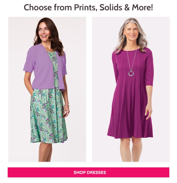 Choose from Prints, Sloides & More! Shop Dresses