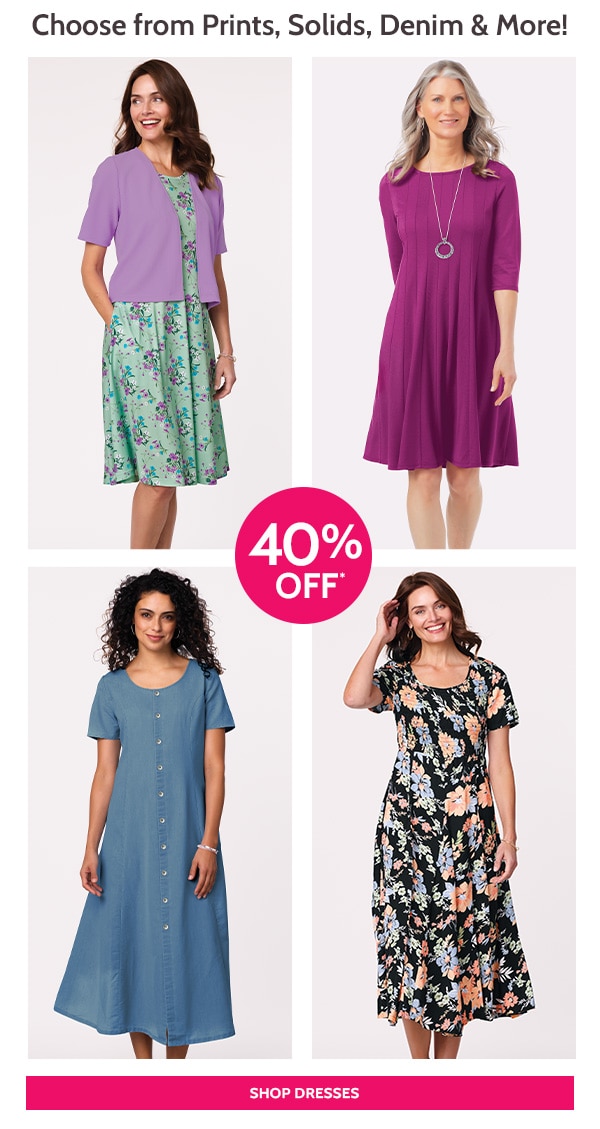 Choose from Prints, Sloides & More! Shop Dresses