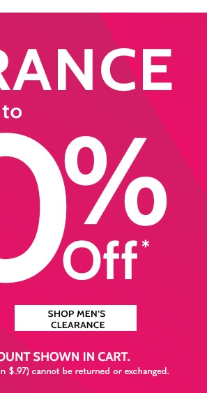 Clearance up to 80% Off!- Shop Men's