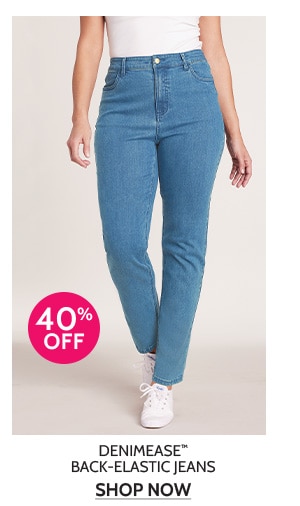 Denimease Back-Elastic Jeans - Shop Now