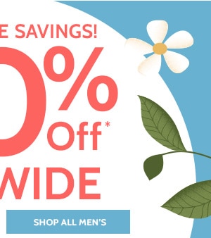 Even more Savings! 50% Off Sitewide - Shop All Men's