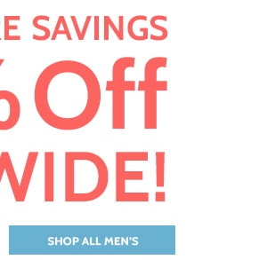 Even more Savings! 50% Off Sitewide - Shop All Men's