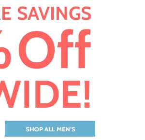 Even more Savings! 50% Off Sitewide - Shop All Men's