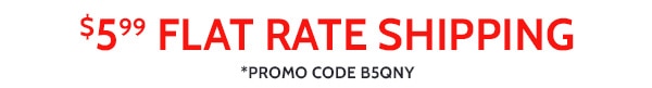 $5.99 Flat Rate Shipping Promo Code B5QNY