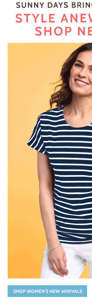 Sunny Days Bring Blue Skys and Style Anew...in Blue!Shop New Tops - Shop Women's New Arrivals
