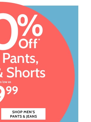 50% Off Jeans, Pants, Capris & Shorts. Styles as low as $9.99 - Shop Men's Pants & Jeans