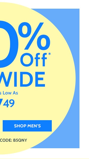 50% Off Sitewide Styles as low as $7.49 - Shop Men's