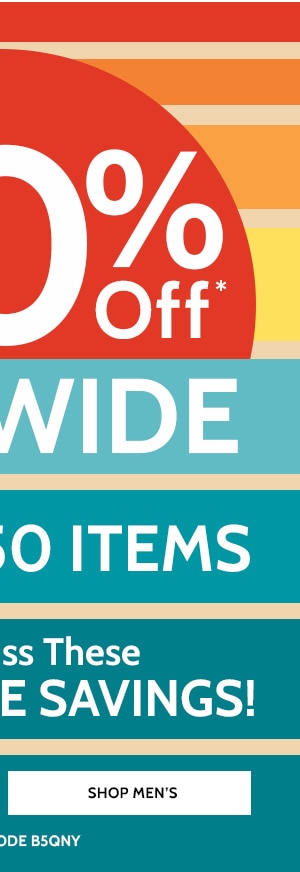 50% Off Sitewide - Shop Men's