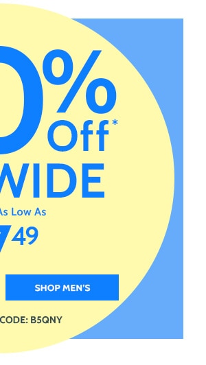50% Off Sitewide Styles as low as $7.49 - Shop Men's