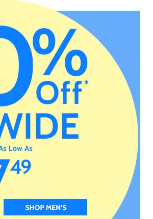 50% Off Sitewide Styles as low as $7.49 - Shop Men's