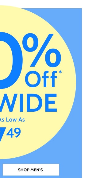 50% Off Sitewide Styles as low as $7.49 - Shop Men's