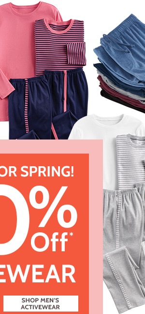 Gear up for Spring 50% off Activewear- Shop Men's Activewear