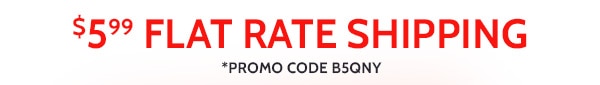 $5.99 Flat Rate Shipping Promo Code B5QNY