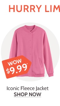 Hurry Limited time Wow Prices! Iconic Fleece Jacket - Shop Now