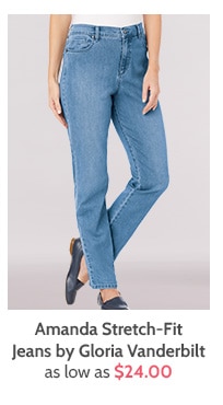 Amanda Styretch Fit Jeans by Gloria Vanderbilt