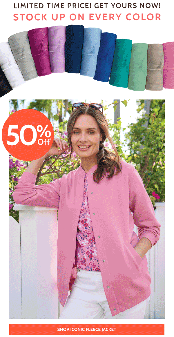 Limited Time Price! Get yours now! Stock up on every color - Shop Iconic Fleece Jacket
