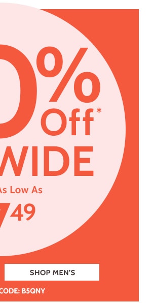 50% Off Sitewide Styles as low as $7.49- Shop Men's
