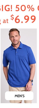 Save Big! 50% off Everyrthing - Shop Men's