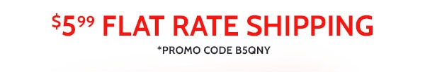 $5.99 Flat Rate Shipping Promo Code B5QNY