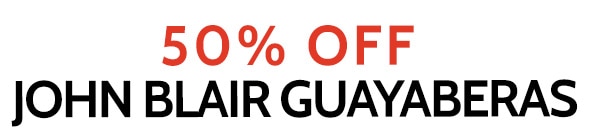 50% Off John Bliar Guayaberas