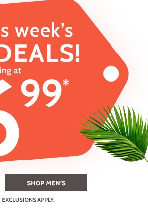 Shop this weeks Wow deals! Starting at $6.99 - Shop Men's