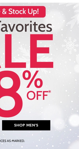 Save a Bundle and Stock Up! Wintere Favorites sale 68% Off - Shop Mens