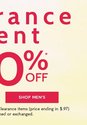 Clearance up to 80% off - Shop Men's Clearance