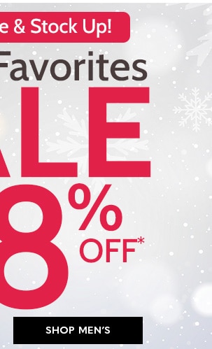 Save a Bundle and Stock Up! Wintere Favorites sale 68% Off - Shop Mens