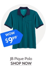 Hurry Limited time Wow Prices! - JB Pique Polo - Shop Now