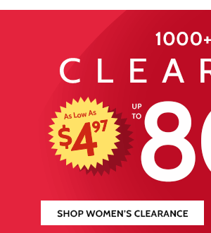 1000 Items 80% OFF Shop Women's Clearance