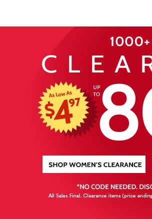 1000 Items 80% OFF Shop Women's Clearance
