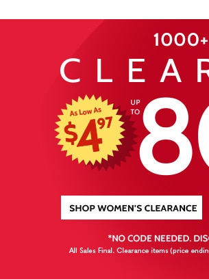 1000 Items 80% OFF Shop Women's Clearance