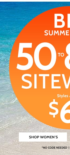 Big Summer Sale! 50% To 80% Off Sitewide! Styles as low as $6.99 - Shop Women's