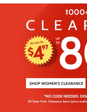 1000 Items Up to 80% OFF - Shop Women's Clearance